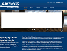 Tablet Screenshot of flaketompkins.com